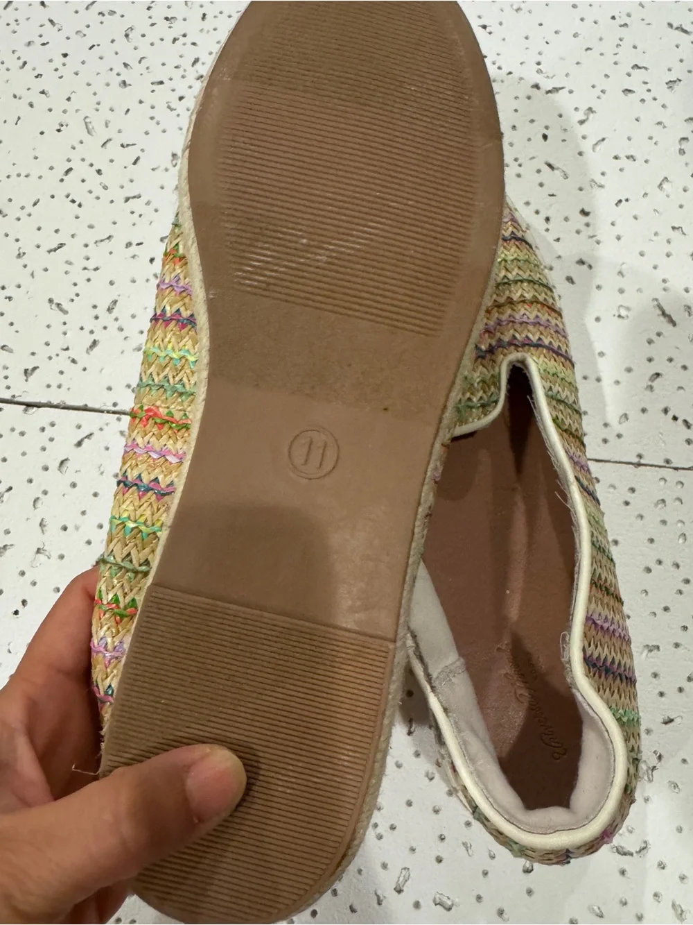 Woven Multicolor Espadrille Slip-On Women's Shoe